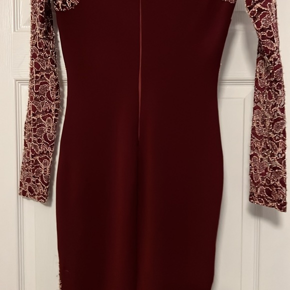Privy Burgundy Lace Dress size small - Picture 11 of 12